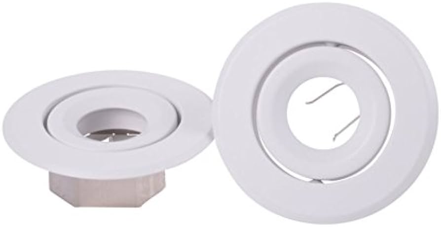 Trim 4" Round White (For Par16/GU10) (No Bulb)