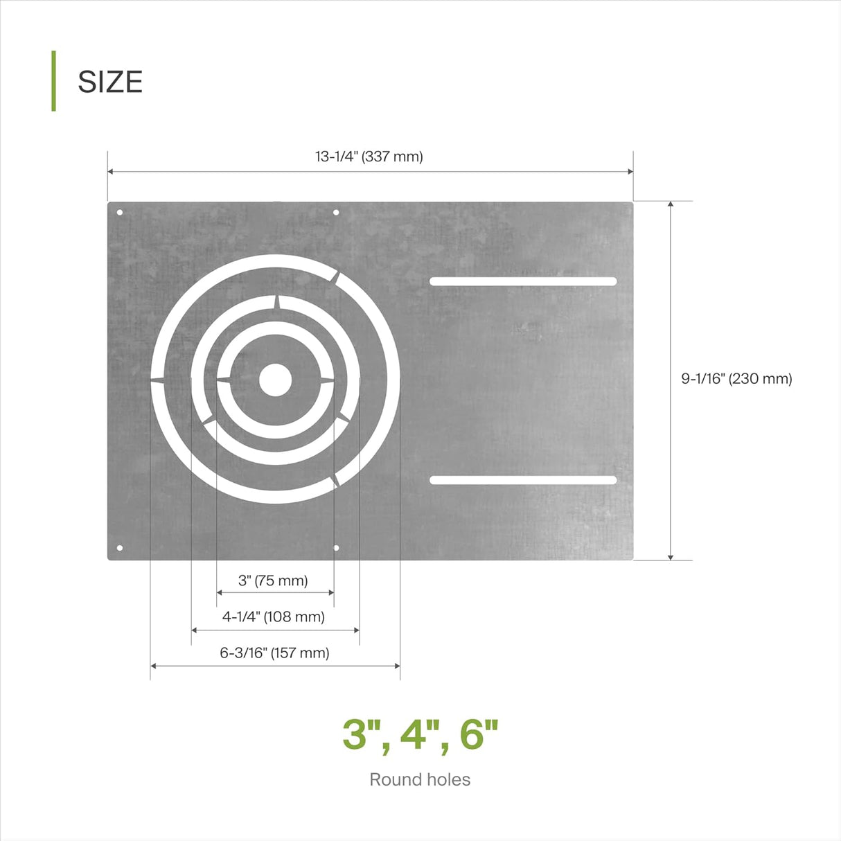 Housing - Plate 3"- 4" - 6" Round AZ