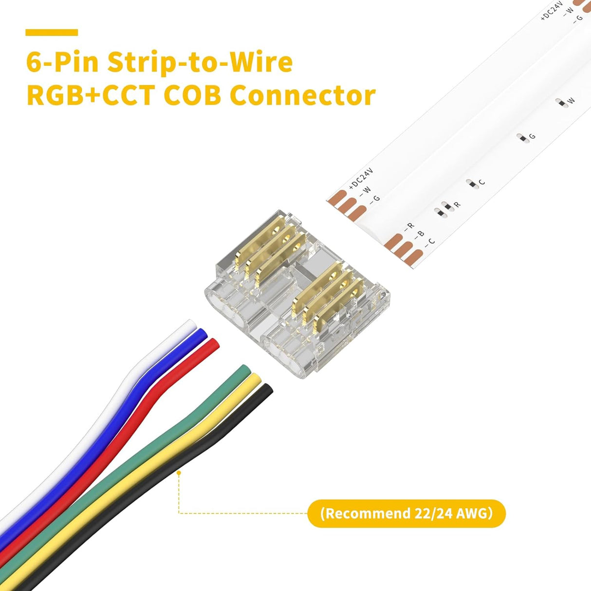 Strip connector 24v COB RGBCCT News