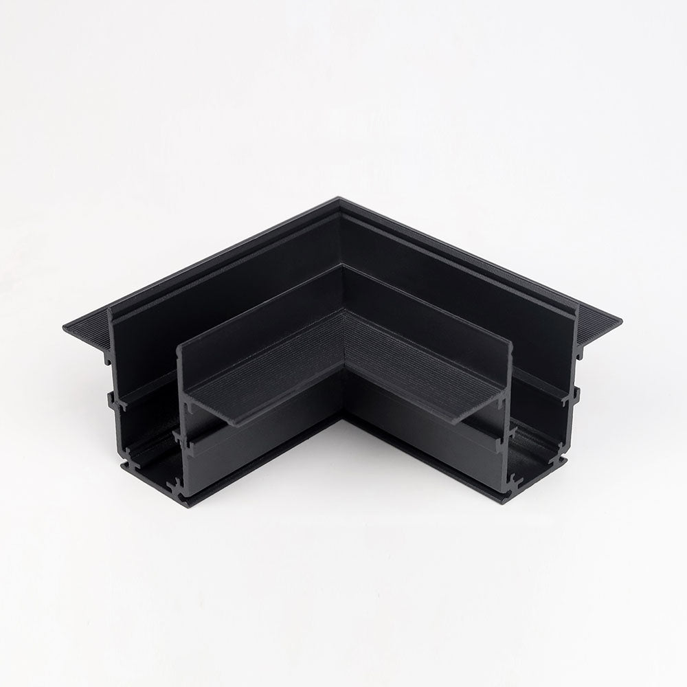 Milight Track Magnetic L Horizontal Corner for flush Black  AMMRL20HFA