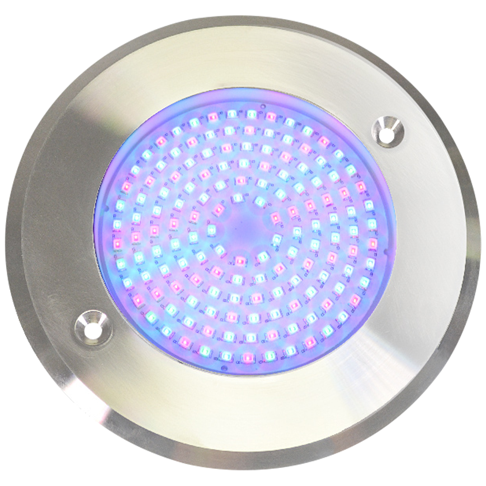 Experience the Magic of Super Slim Pool (Jacuzzi 6") LED Lights - Ultra-Thin - Stainless Steel - RGB 15W 12V (15m Wire) remote control included HTK!