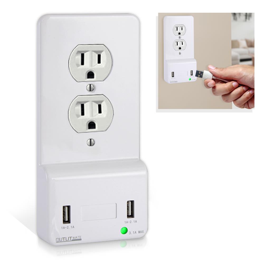 USB Wall Plate and Light