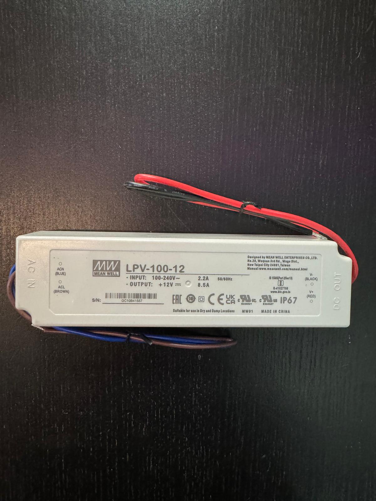 Power Supply 100W 12V IP67