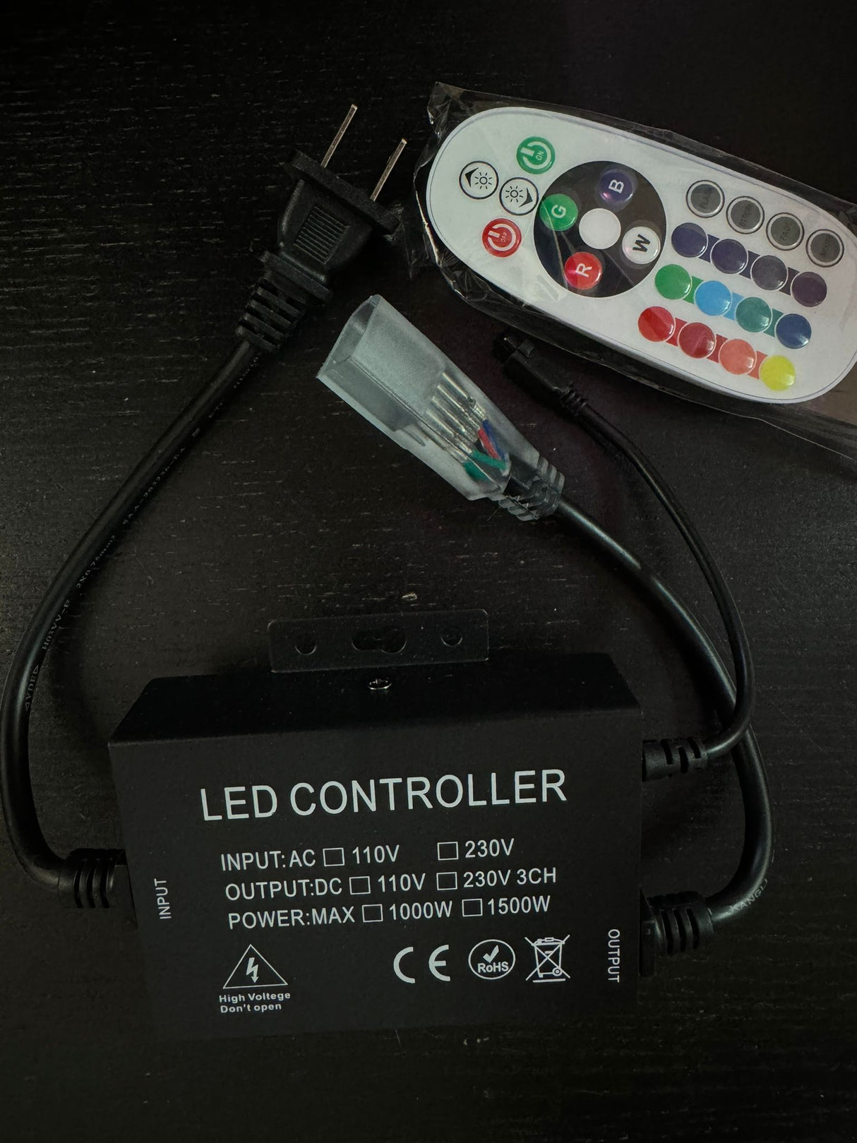 Strip Controller - 110V NEON (50m) IR Controller For Lights