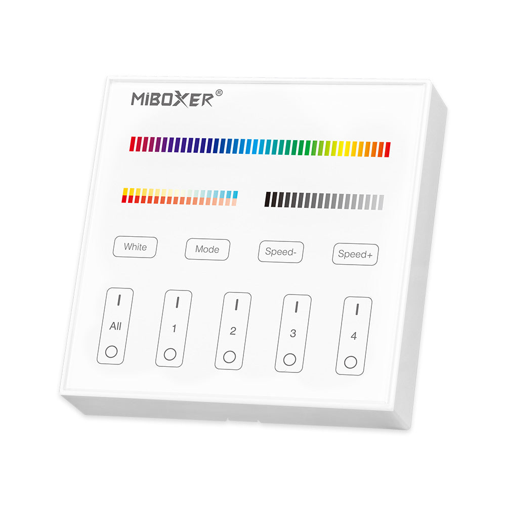 Upgrade Your Smart Home with MiLight Smart Panel Remote Controller 4 Zones B4 - RGBCCT