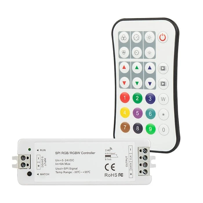 Digital RGB KIT Controller + Remote  - Unleash Vibrant Colors with IP20 Protection 5-24V 8A