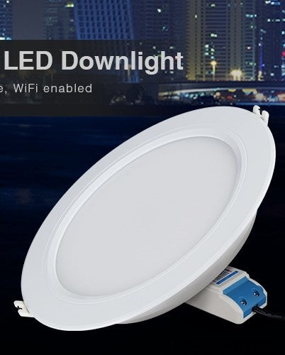 MiLight 6 Inch Downlight RGBCCT 12W White FUT066  - , Easy Install, Dimmable - Long-lasting LED Recessed Lighting