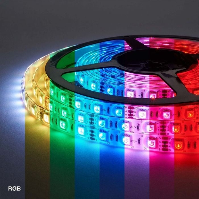 Brighten Your Space with UL Strip Lights  IP65 RGB - 12V - 16.4FT - LED Light!