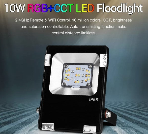 Milight Illuminate Your Garden with Smart LED Floodlight -10W RGB Color Changing - Perfect LED Garden Light FUTT05